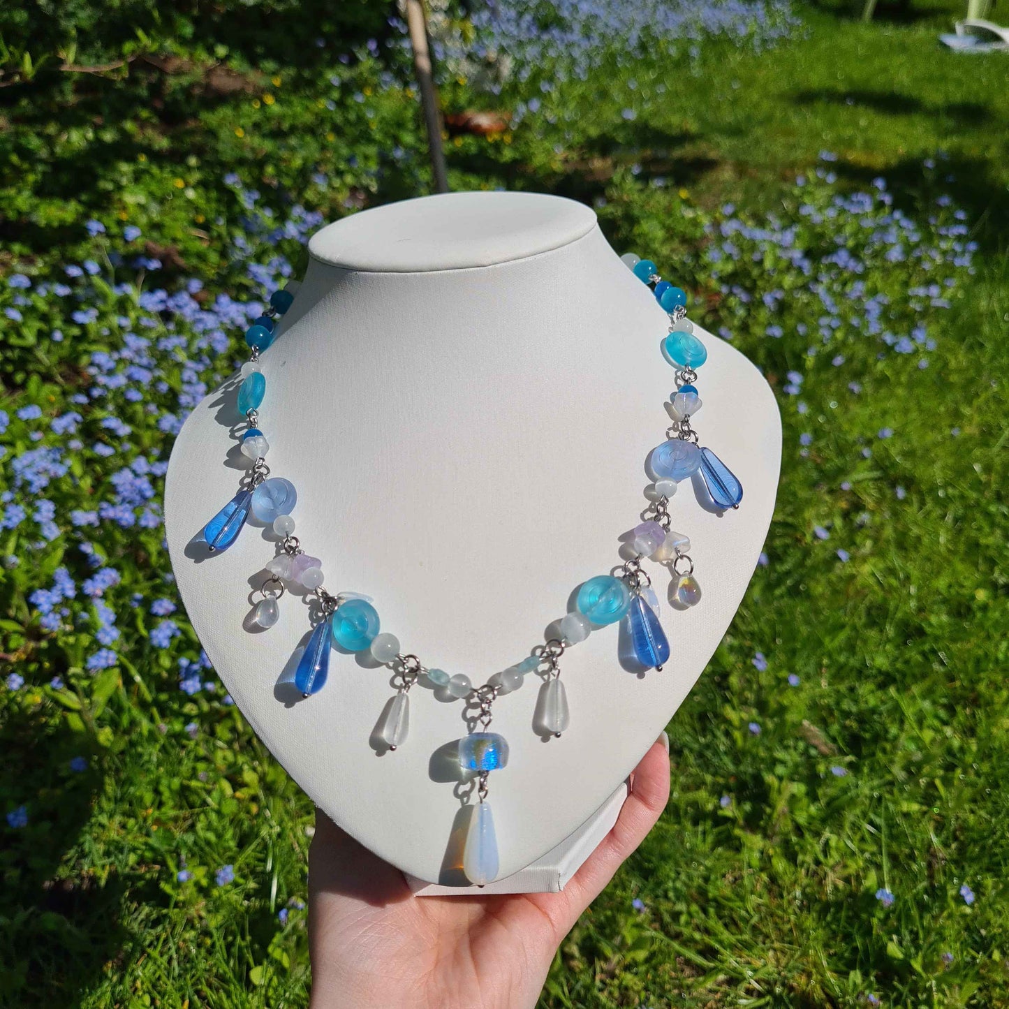 magical lake necklace - handmade necklace