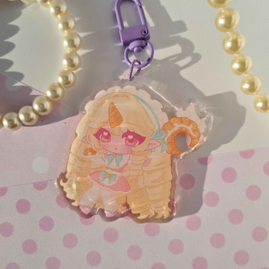 Cafe Cuties Jinx and Soraka , League of Legends - Acrylic Keycharms