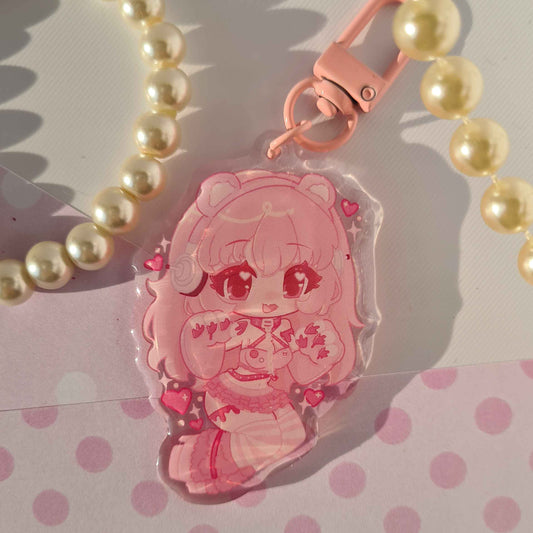 Super Sonico x Gloomy Bear - Acrylic Keycharm