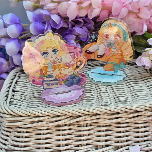 Café Cuties Soraka & Gwen - Acrylic Standee , League of Legends