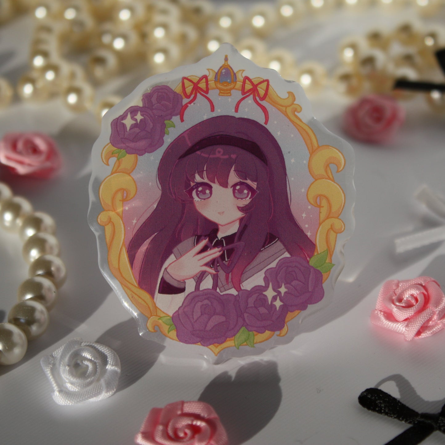 Madoka and Homura , Madoka Magica - BIG Acrylic Pin