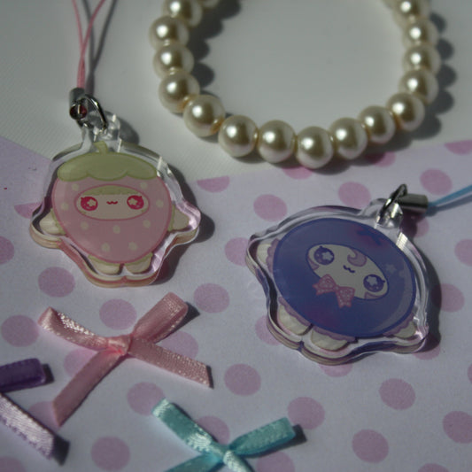 Berry Besties , Kawaii - Acrylic Phonecharms