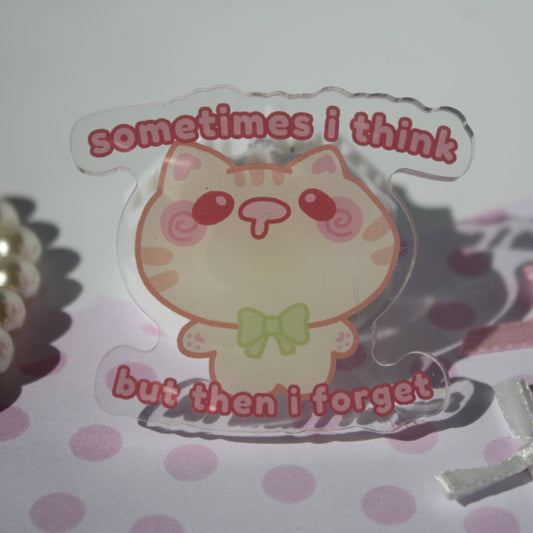 silly cats , kawaii - Acrylic Pins