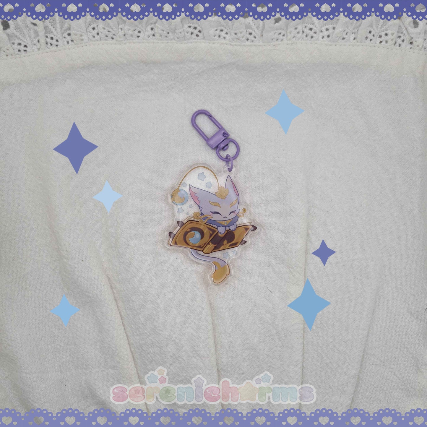 Yuumi The Magical Cat , League of Legends - Epoxy Keycharm