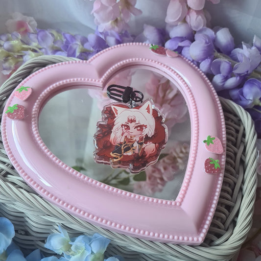 Immortalized Legend Ahri - Acrylic Epoxy Keycharm , League of Legends