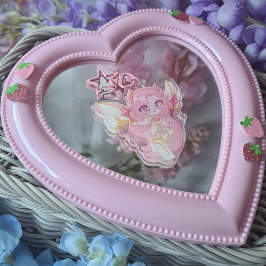 Star Guardian Kai'Sa - Acrylic Glitter Epoxy Keycharm , League of Legends