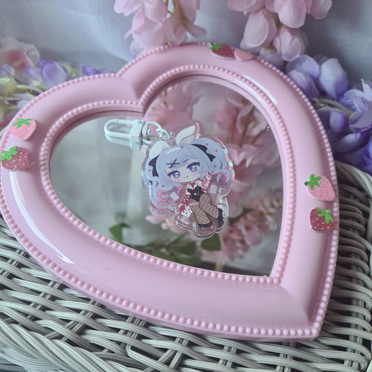 Rabbit Hole Hatsune Miku Bunny Vocaloid - Acrylic Epoxy Keycharm