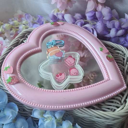 Kirby Shaker Charm - Acrylic Keycharm