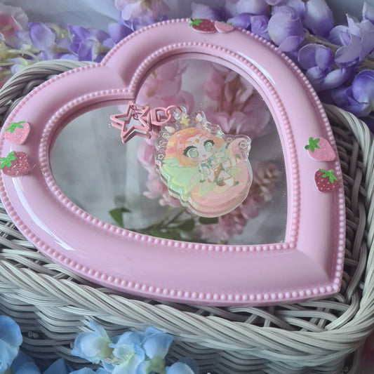 Star Guardian Neeko - Acrylic Glitter Epoxy Keycharm  , League of Legends