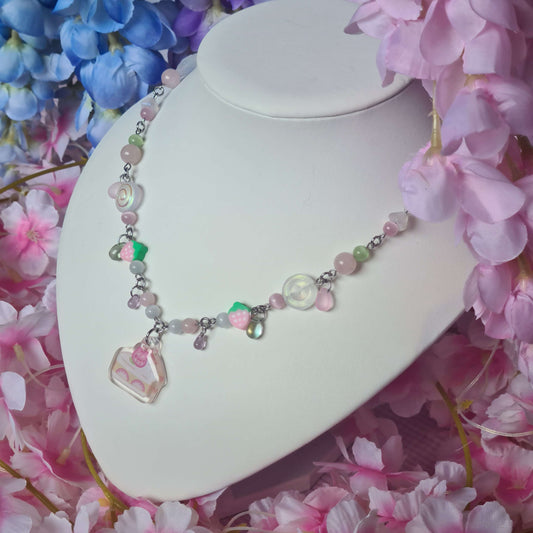 Strawberry Cake - Necklace