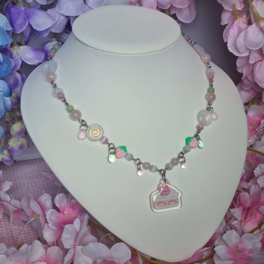 Strawberry Cake - Necklace