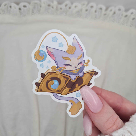 Yuumi the Magical Cat Sticker - Vinyl Stickers