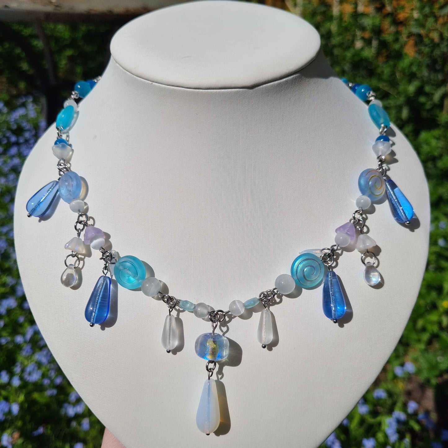 magical lake necklace - handmade necklace