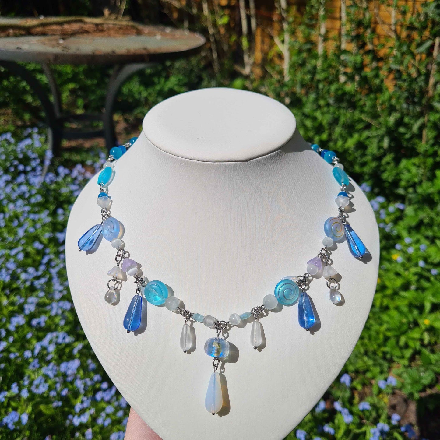 magical lake necklace - handmade necklace