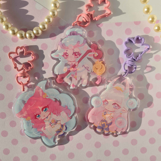 Spirit Blossom Ahri, Syndra, Lillia , League of Legends - Acrylic Keycharms