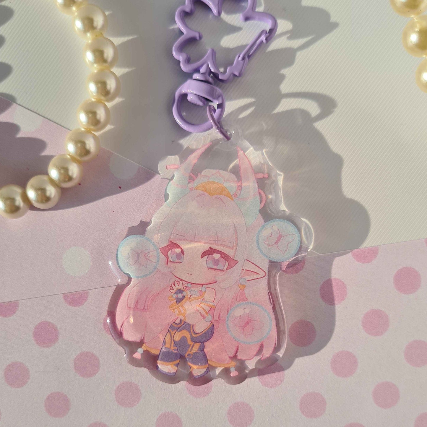 Spirit Blossom Ahri, Syndra, Lillia , League of Legends - Acrylic Keycharms