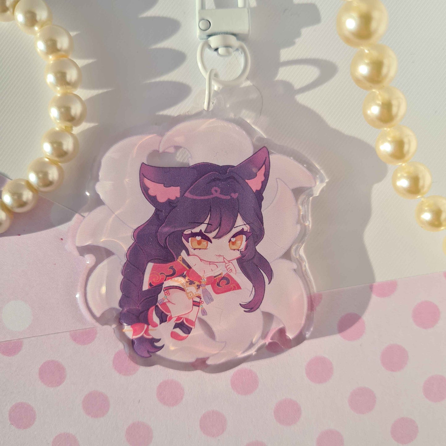 Ahri , League of Legends - Acrylic Keycharm