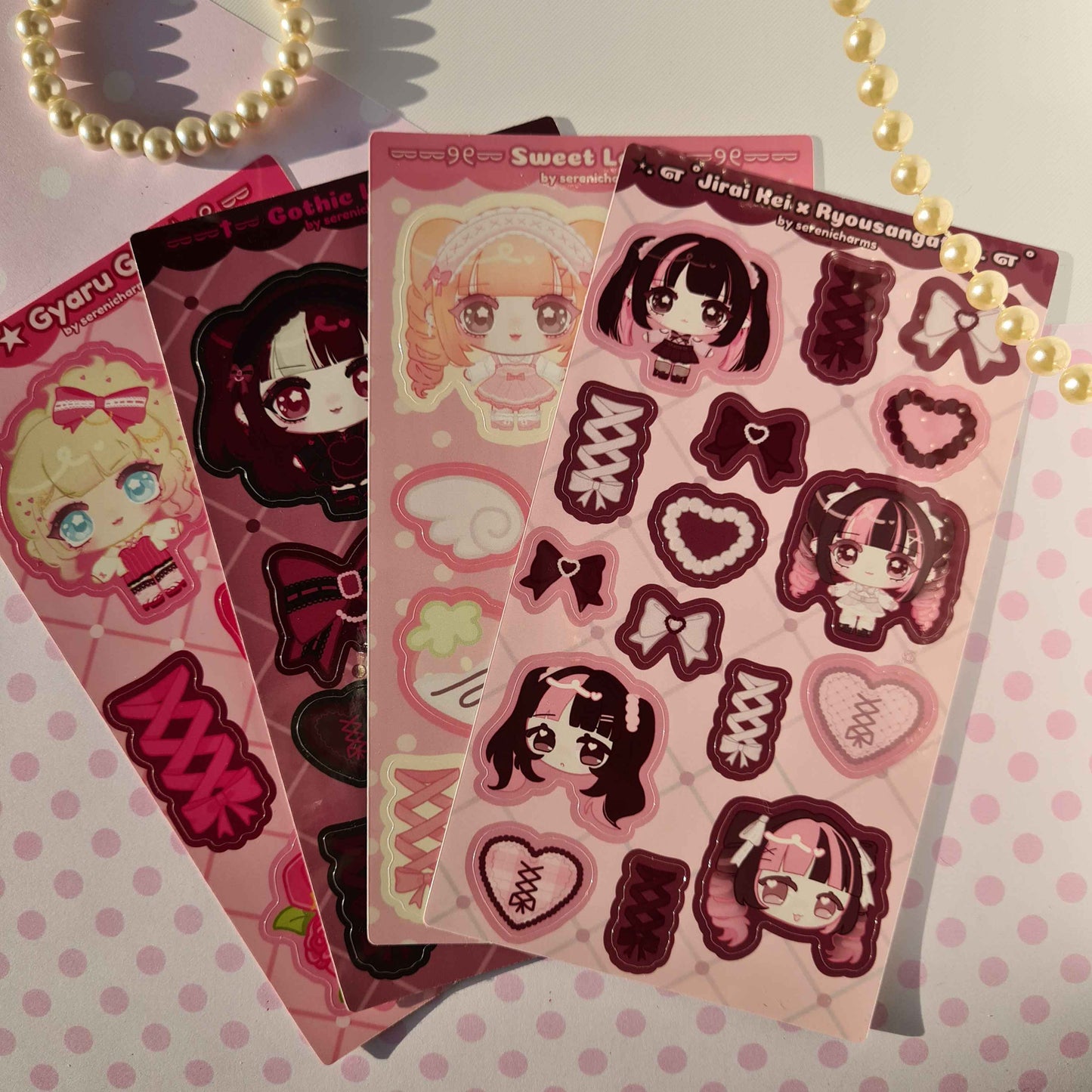 Jirai Kei, Ryousangata, Lolita, Gothic, Gyaru , J-Fashion OCs - Stickersheets