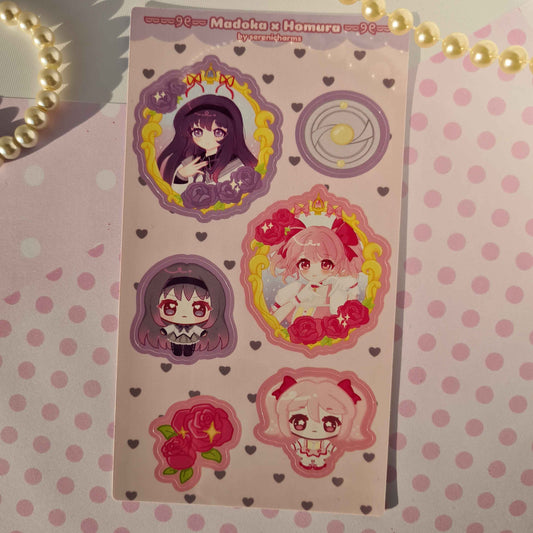 Madoka x Homura , Madoka Magica Puella Magica - Stickersheet