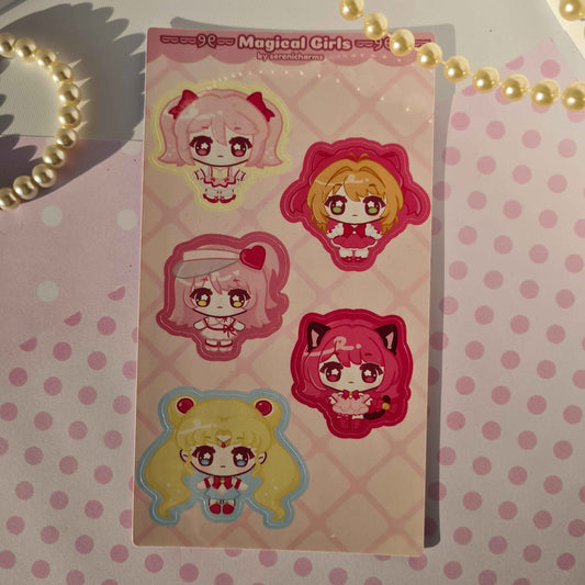 Nostalgic Magical Girls - Stickersheet