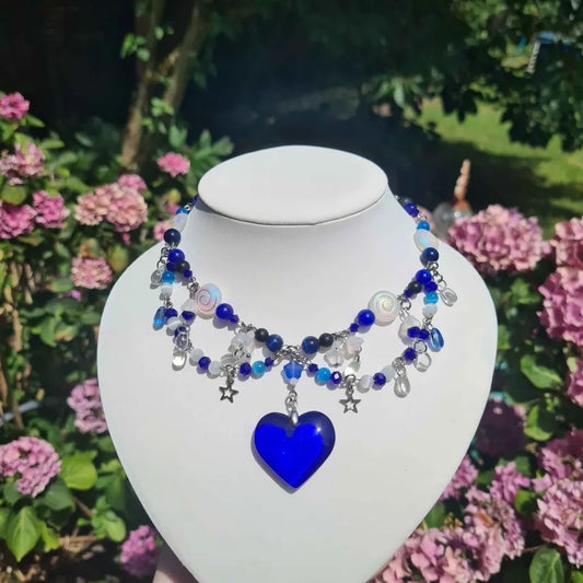 nightmare moon necklace - handmade necklace choker