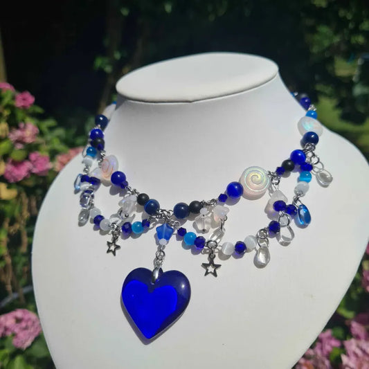 nightmare moon necklace - handmade necklace choker