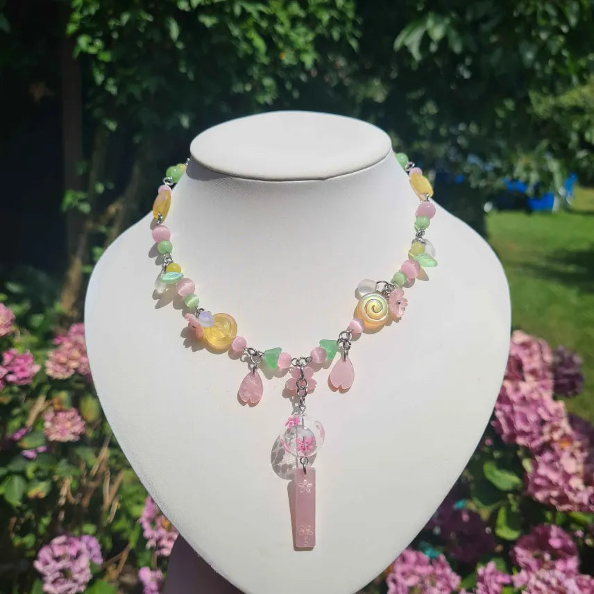 blooming spring necklace - handmade necklace