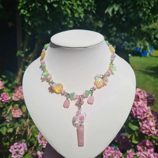 blooming spring necklace - handmade necklace