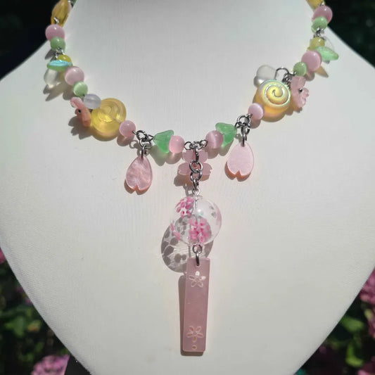 blooming spring necklace - handmade necklace