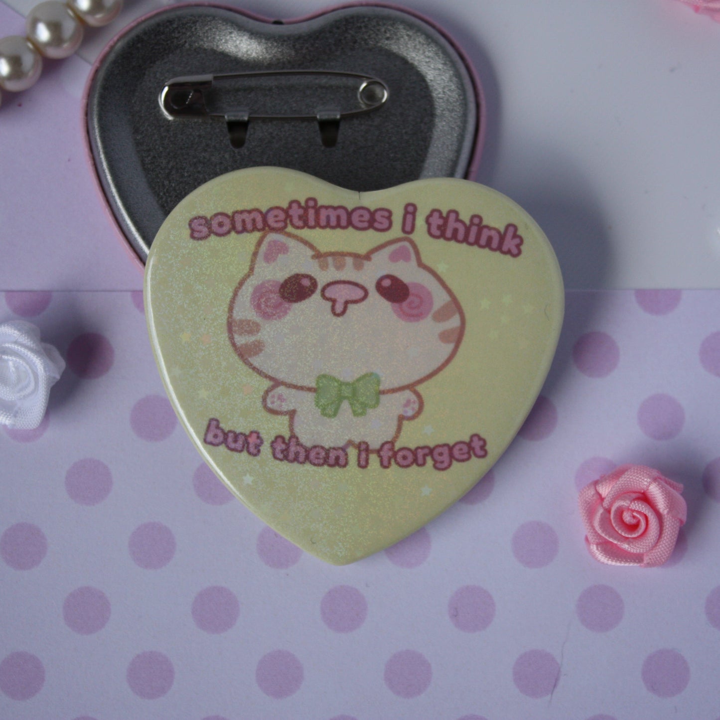 silly cats , Kawaii - Button Badges