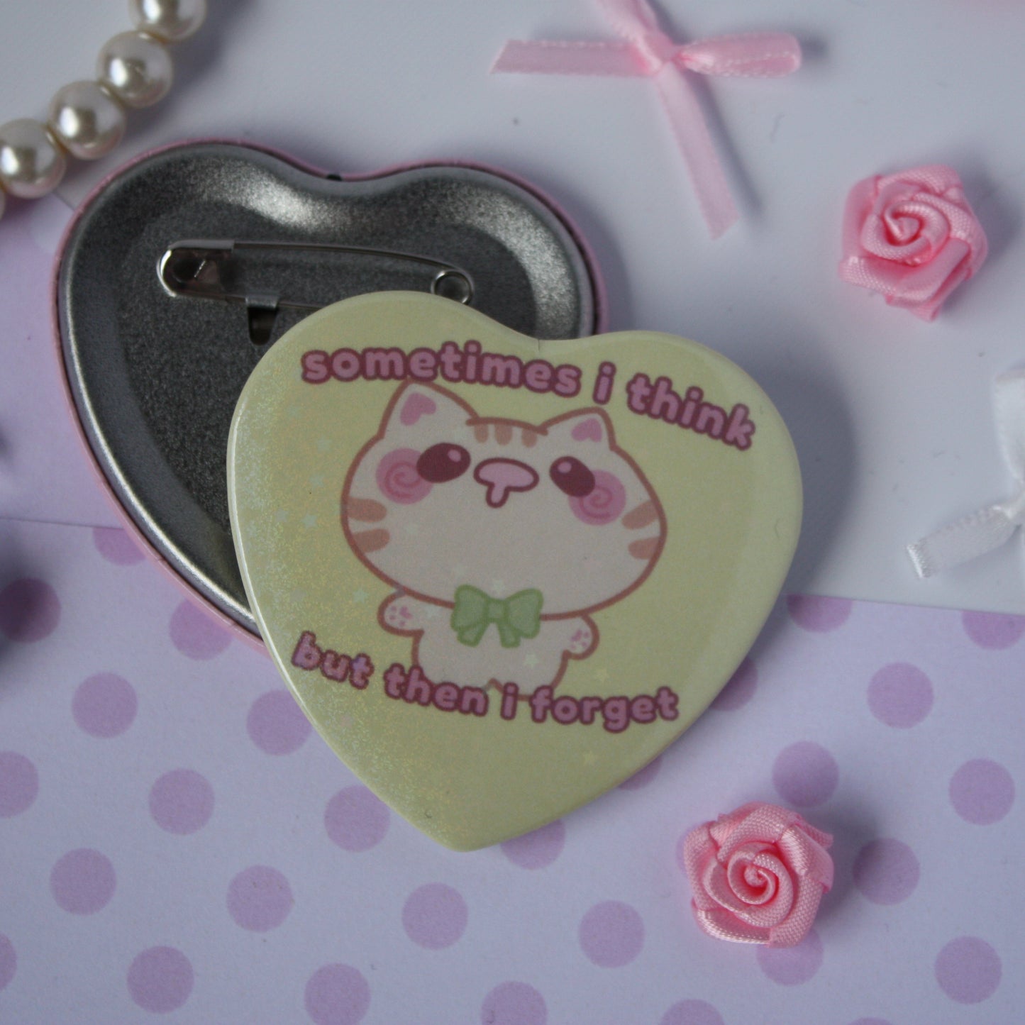 silly cats , Kawaii - Button Badges