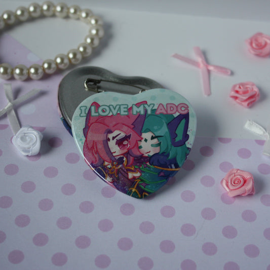 I love my ADC / SUP , League of Legends - Button Badges
