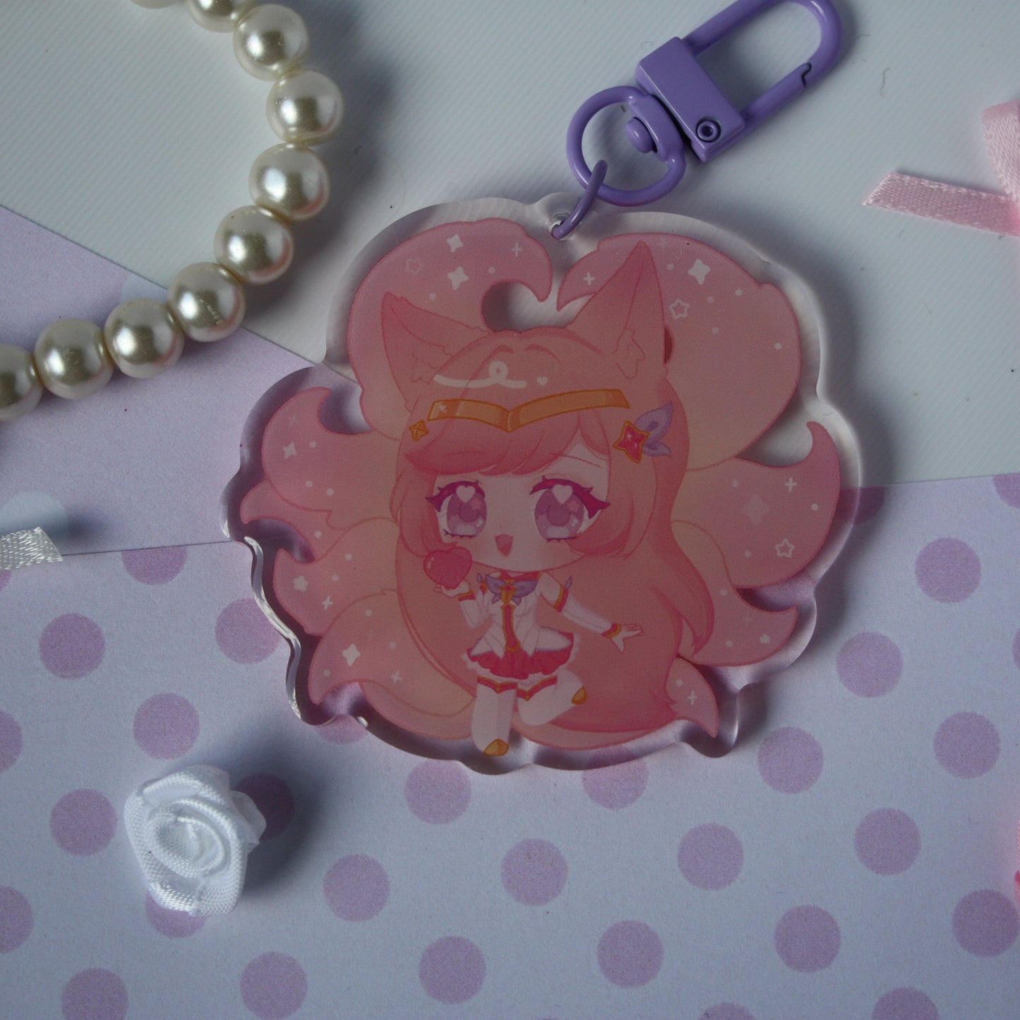 Star Guardian Ahri , League of Legends - Acrylic Keycharm