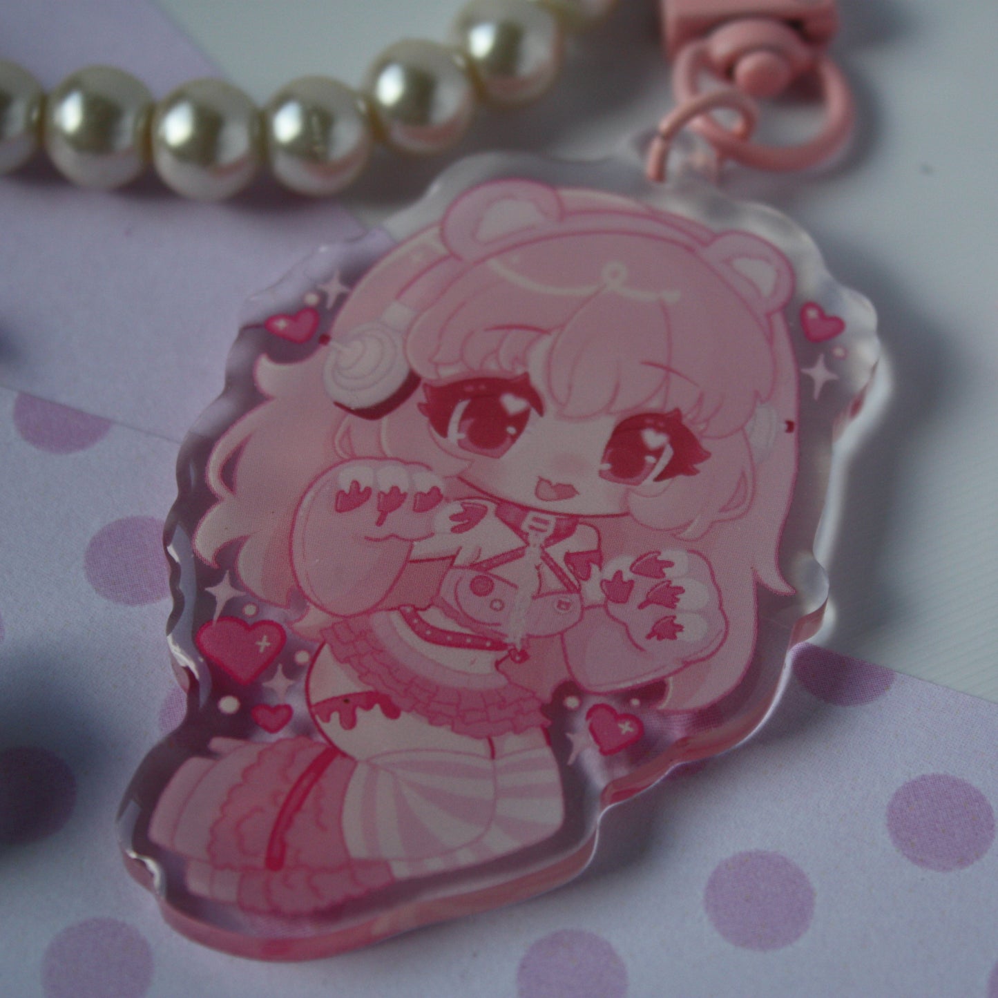 Super Sonico x Gloomy Bear - Acrylic Keycharm