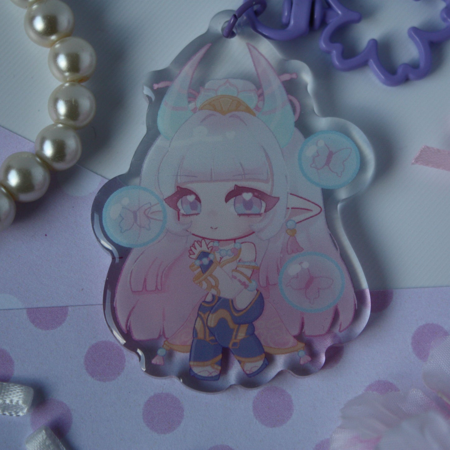 Spirit Blossom Ahri, Syndra, Lillia , League of Legends - Acrylic Keycharms