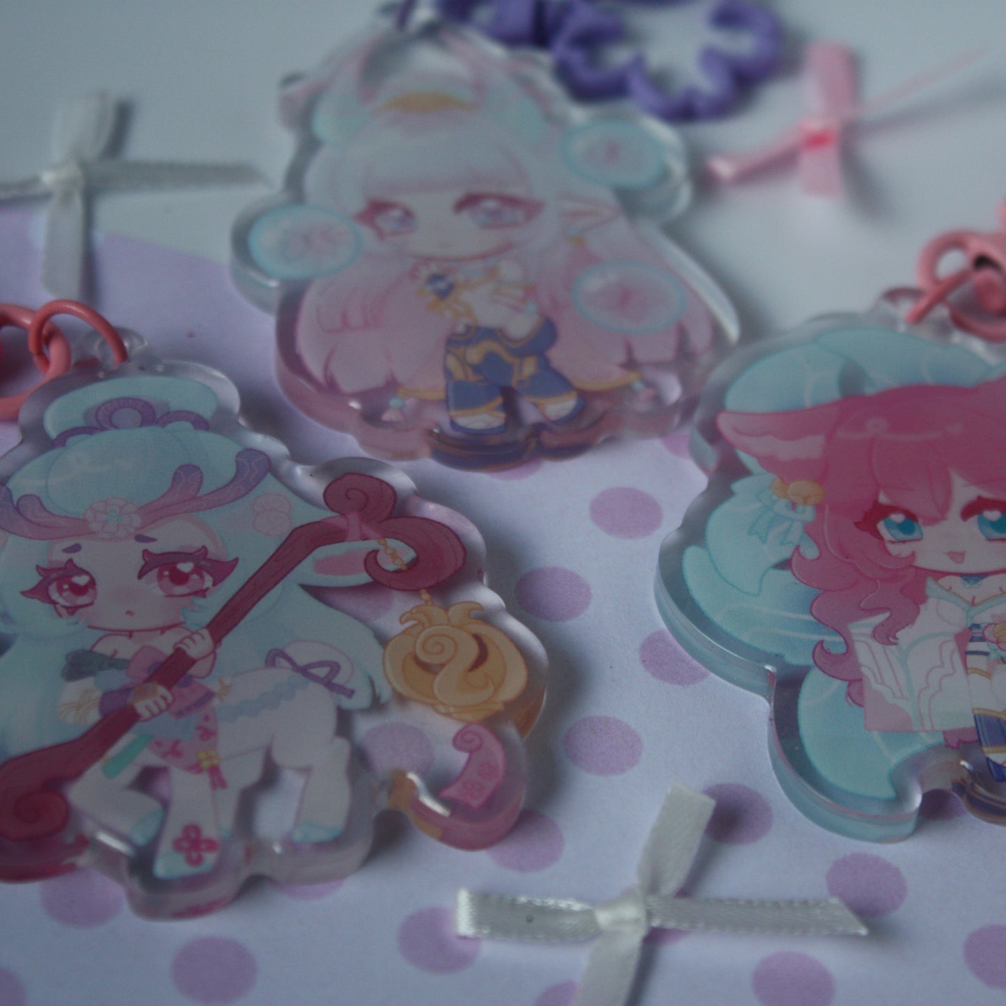 Spirit Blossom Ahri, Syndra, Lillia , League of Legends - Acrylic Keycharms