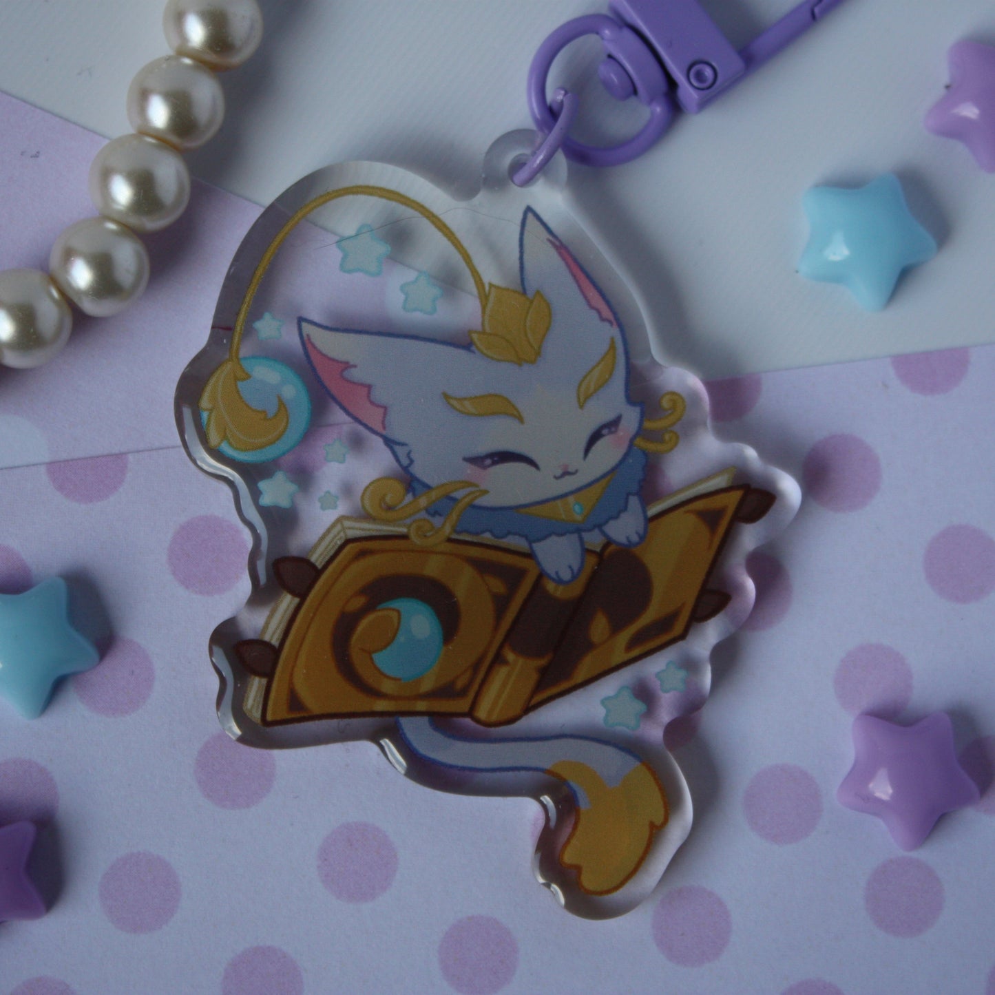 Yuumi The Magical Cat , League of Legends - Acrylic Keycharm