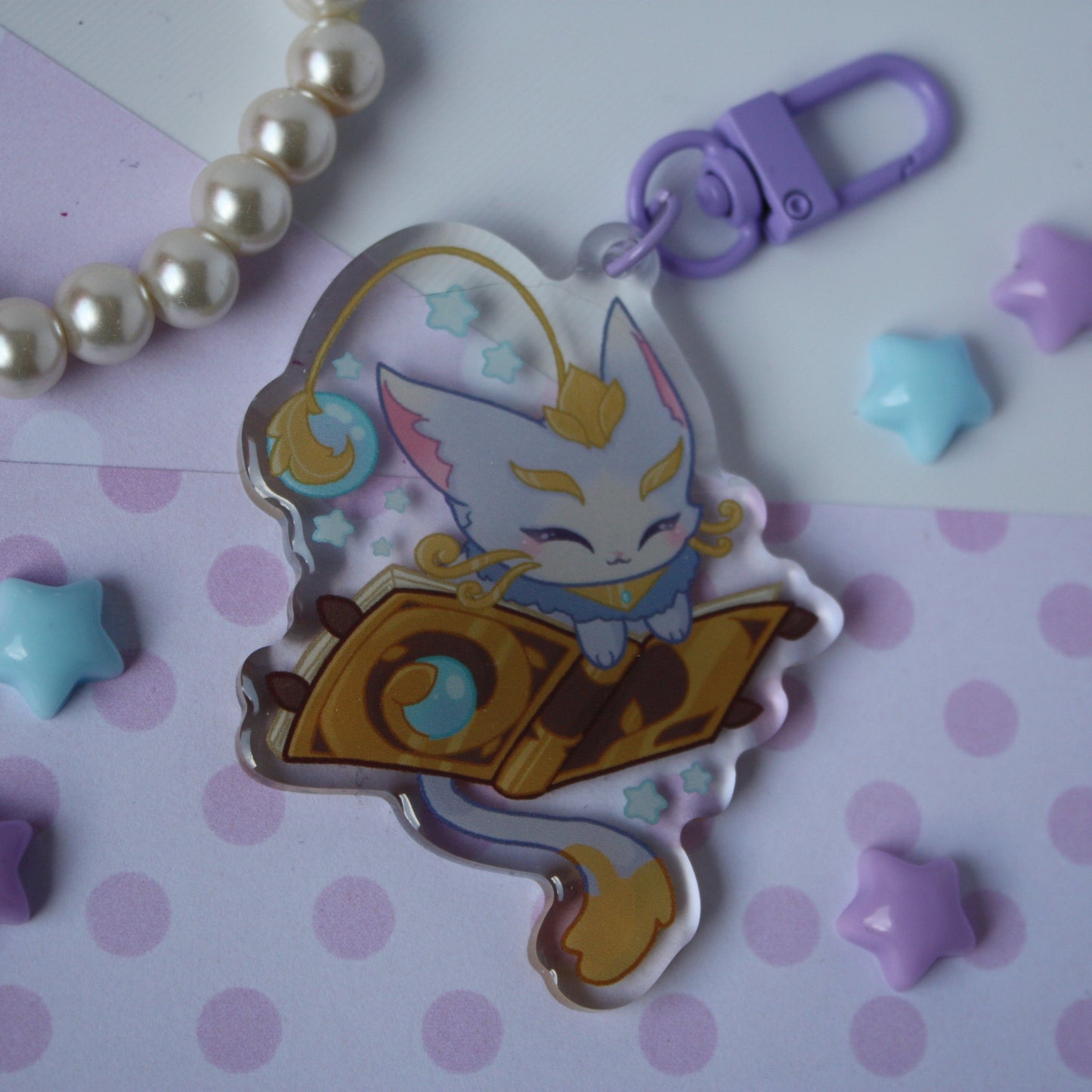 Yuumi The Magical Cat , League of Legends - Acrylic Keycharm
