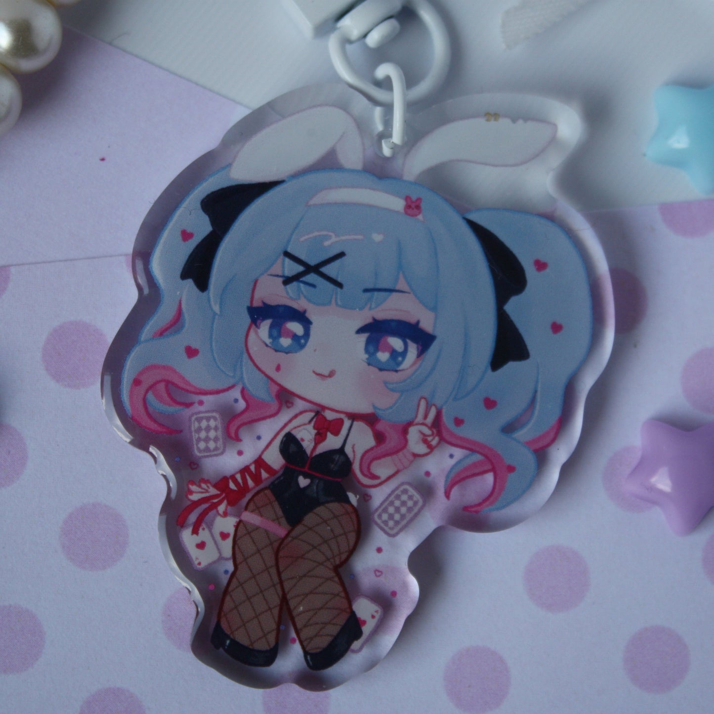Rabbit Hole Miku , Vocaloid - Acrylic Keycharm