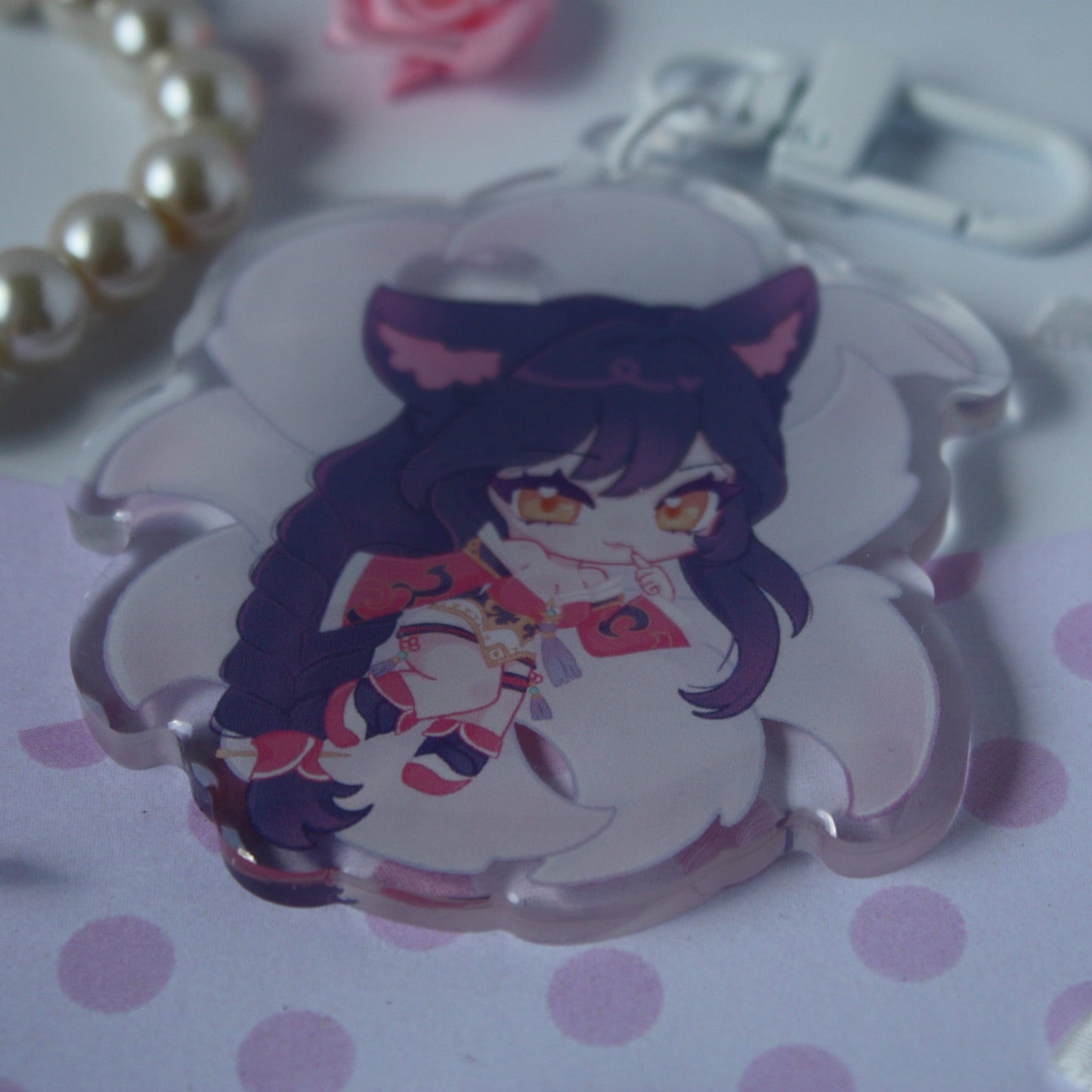 Ahri , League of Legends - Acrylic Keycharm