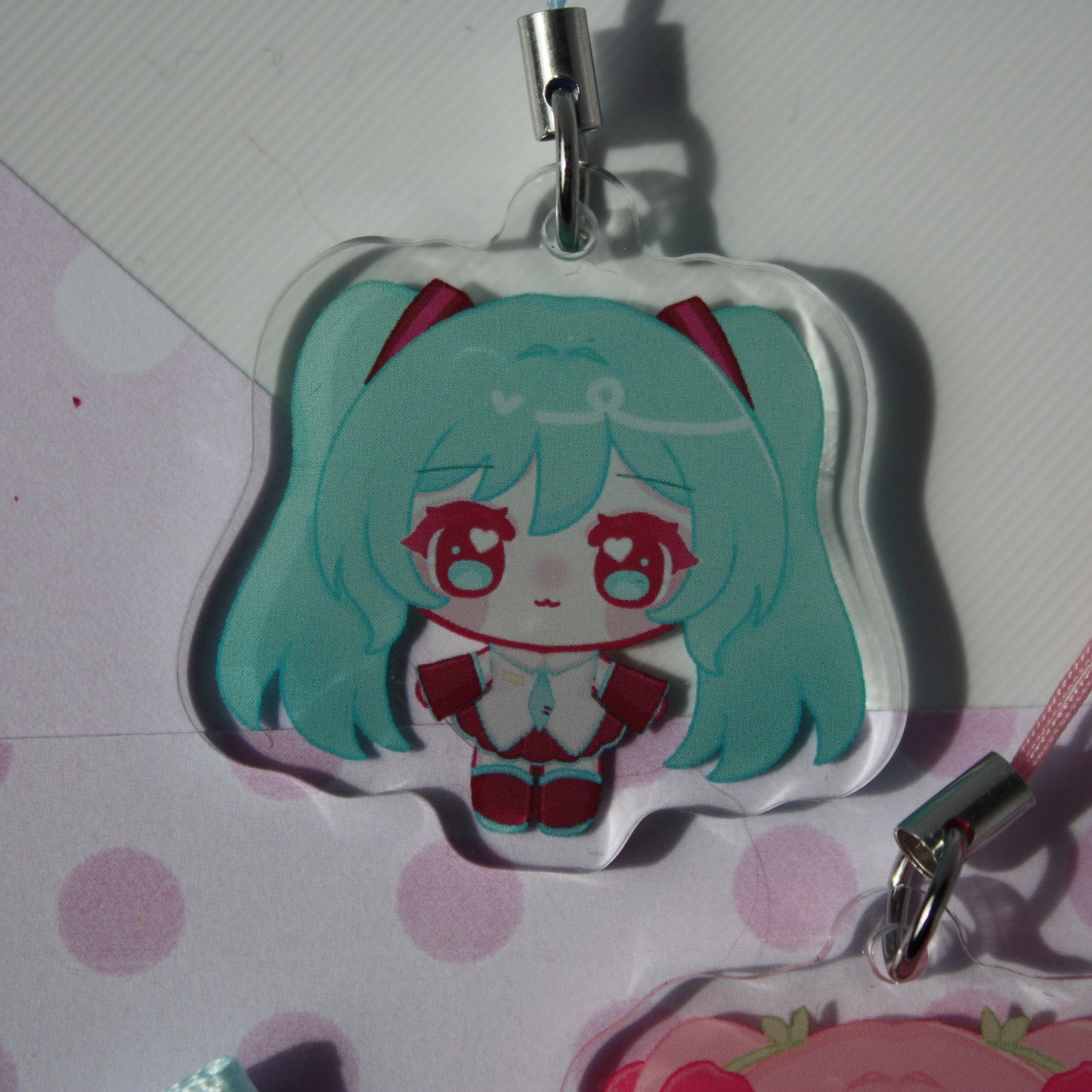 Hatsune Miku and Teto , Vocaloid UTAUloid - Acrylic Phonecharms