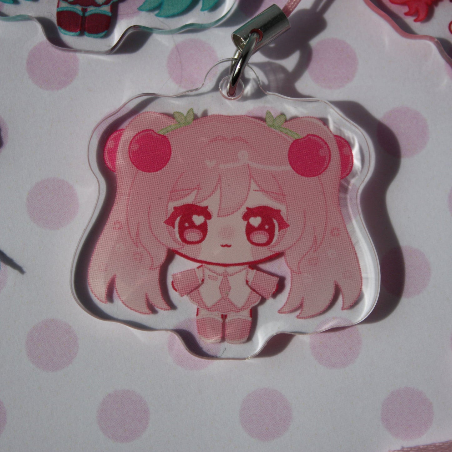 Hatsune Miku and Teto , Vocaloid UTAUloid - Acrylic Phonecharms
