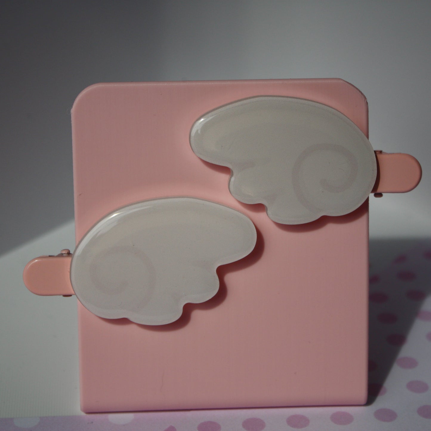 Kiki The Strawmew , Strawberry , Angel Wings - Acrylic Hair Clip Set