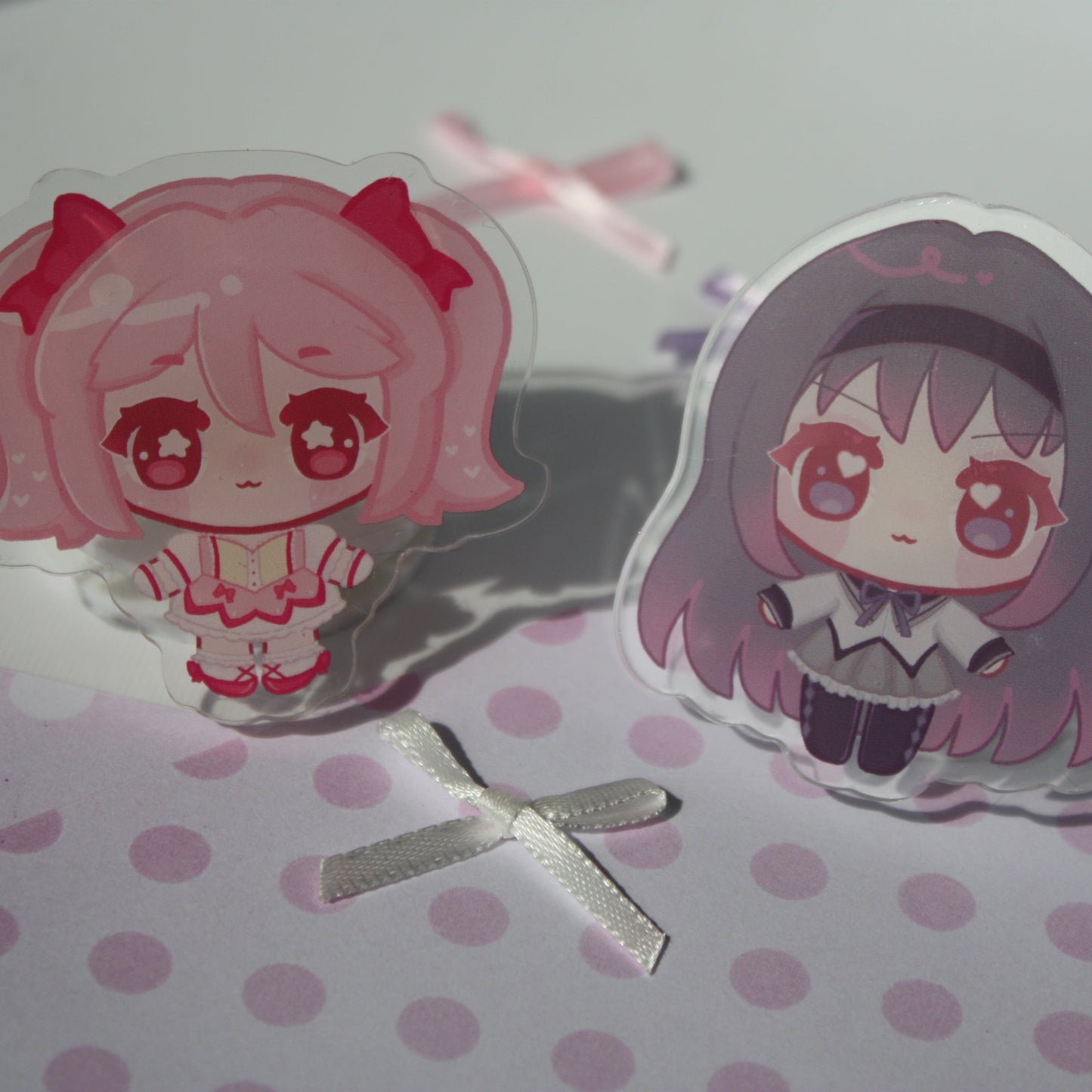 Madoka and Homura , Madoka Magica Puella Magica - Acrylis Pins