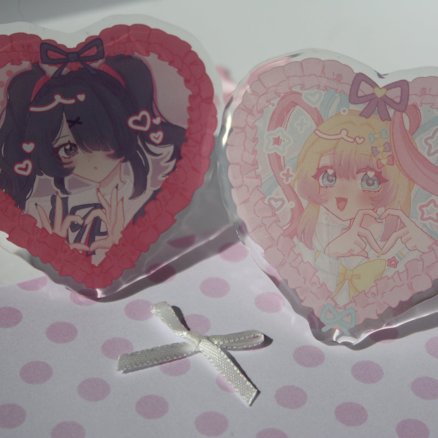 KAngel and Ame-Chan , NSO Needy Streamer Overload - BIG Acrylic Pin