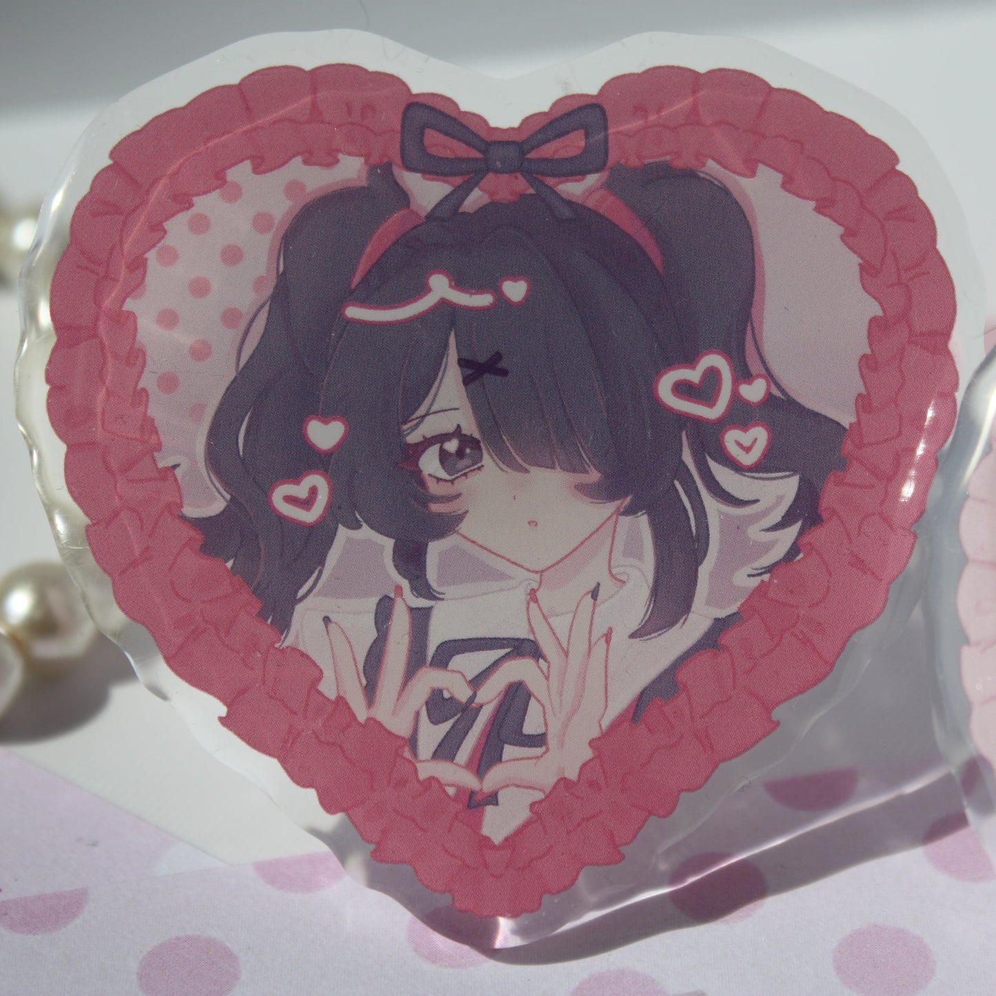 KAngel and Ame-Chan , NSO Needy Streamer Overload - BIG Acrylic Pin