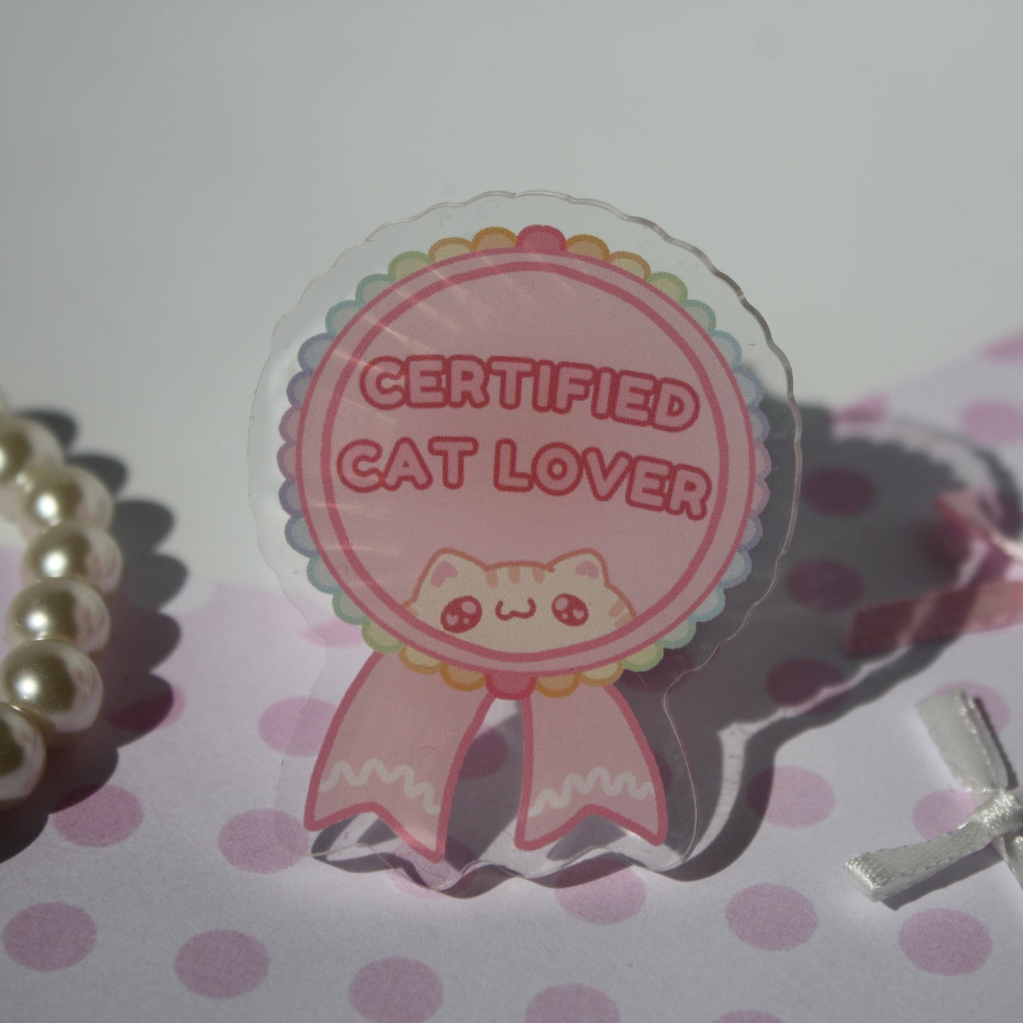 silly cats , kawaii - Acrylic Pins