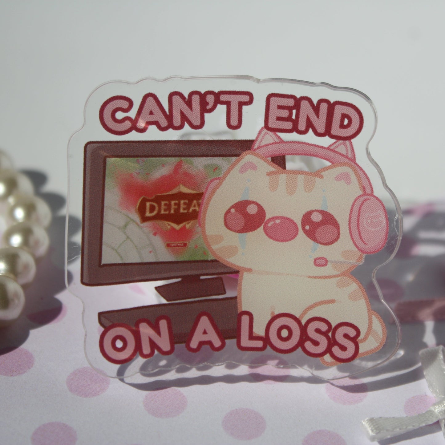 silly cats , kawaii - Acrylic Pins