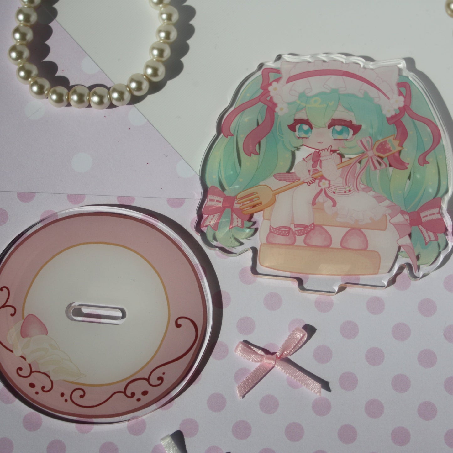 Strawberry Miku , Vocaloid - Acrylic Standee