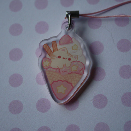 Cat Sweets , Kawaii - Acrylic Phonecharms